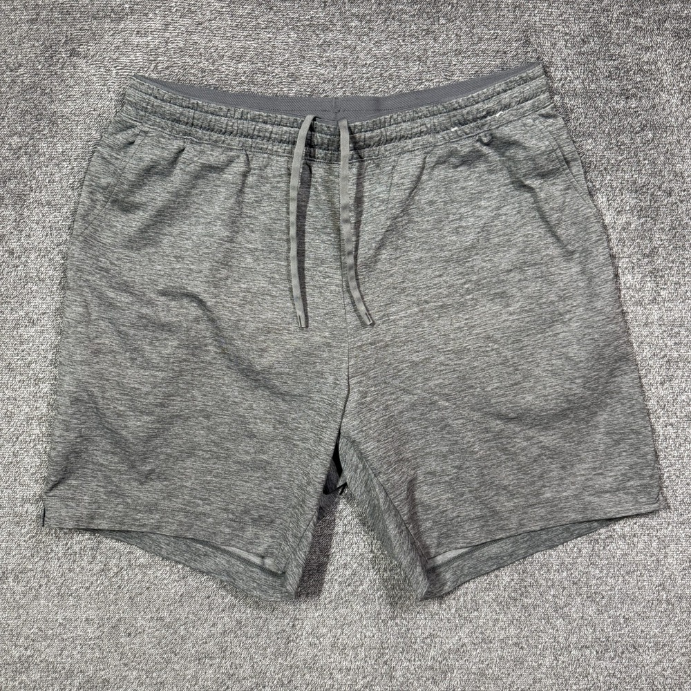 Uniqlo Active Shorts Mens Large Gray Stretch Heathered‎